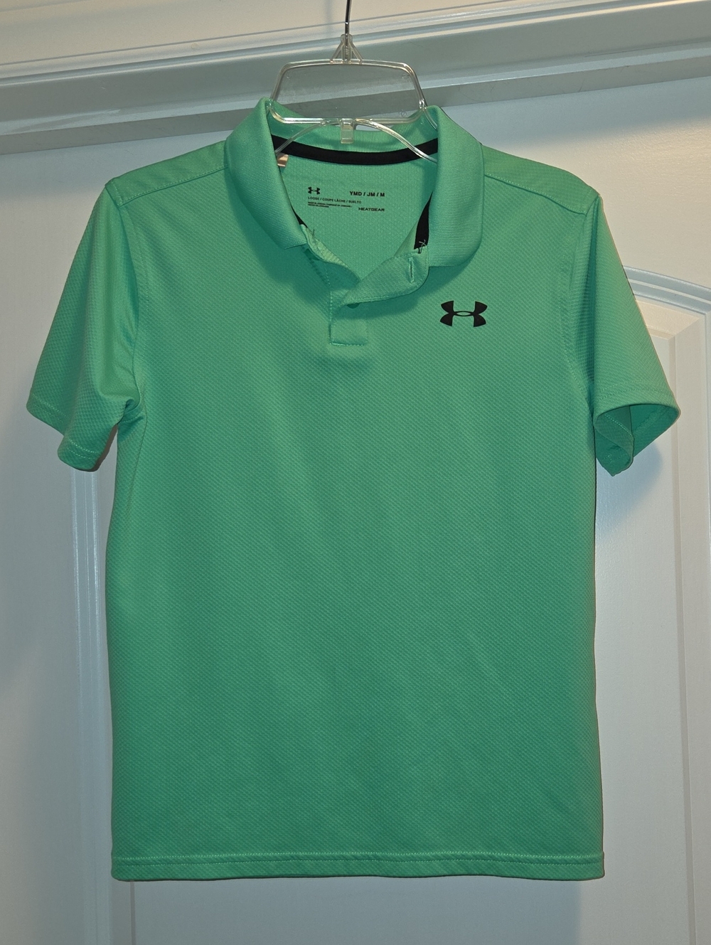 Under Armour Mint Green Boys' Performance Polo